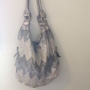 Sequins/chevron bag